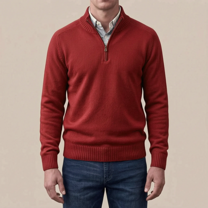 Ziphus | Eleganter Pullover Mit Halbem Reißverschluss