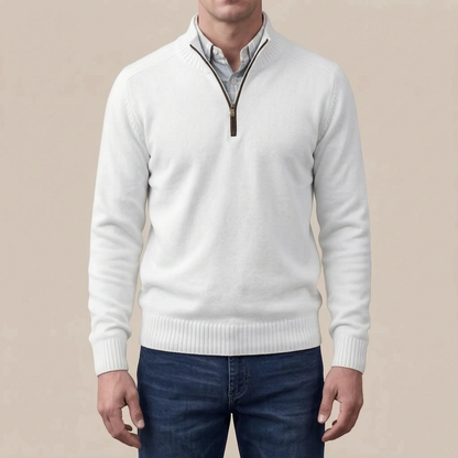 Ziphus | Eleganter Pullover Mit Halbem Reißverschluss