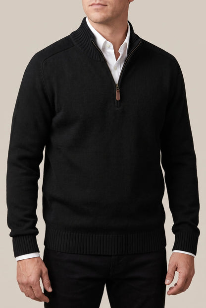Ziphus | Eleganter Pullover Mit Halbem Reißverschluss