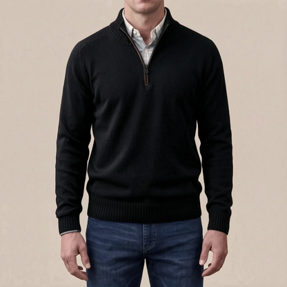 Ziphus | Eleganter Pullover Mit Halbem Reißverschluss