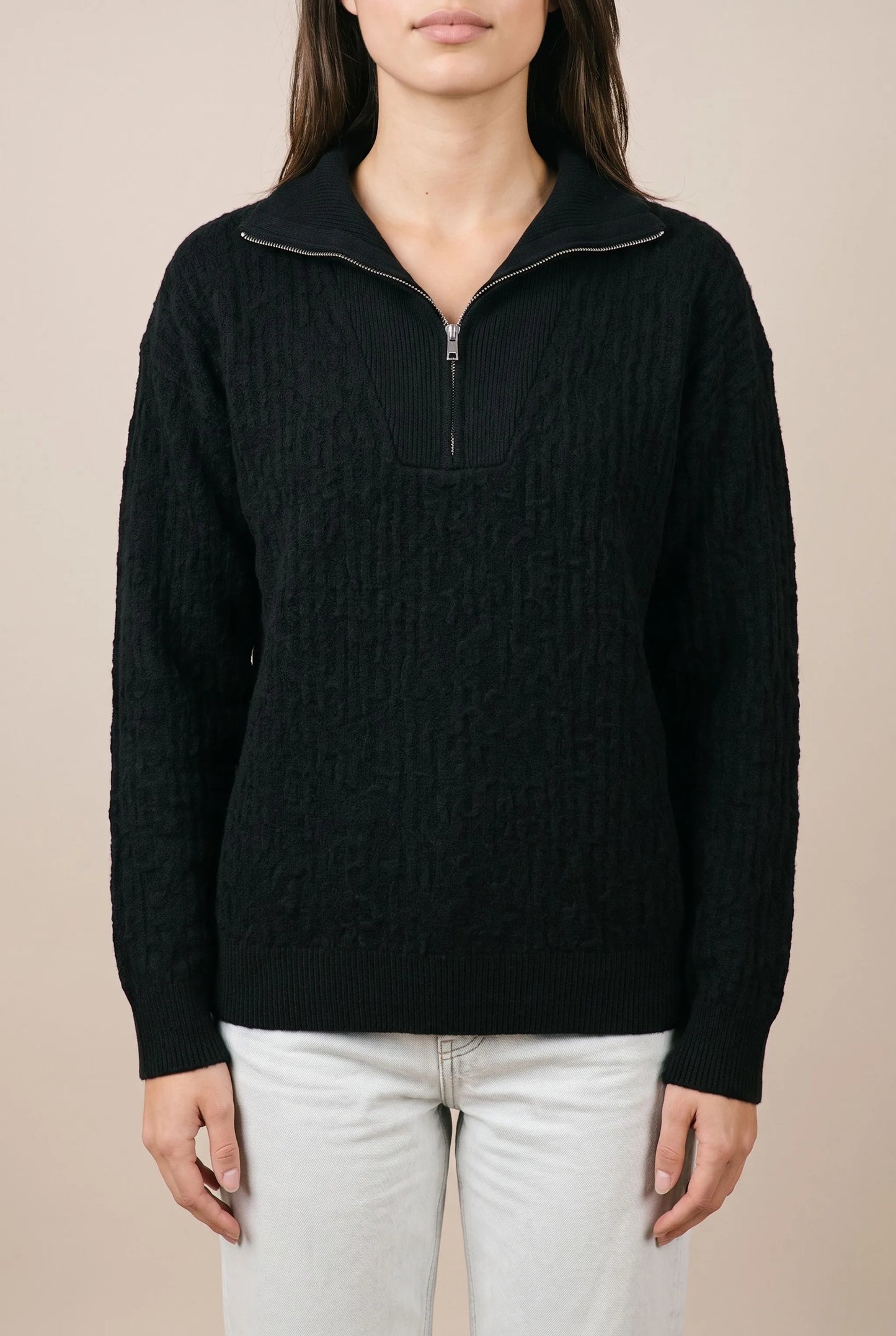 Zipply | Eleganter Damenpullover Mit Strukturmuster