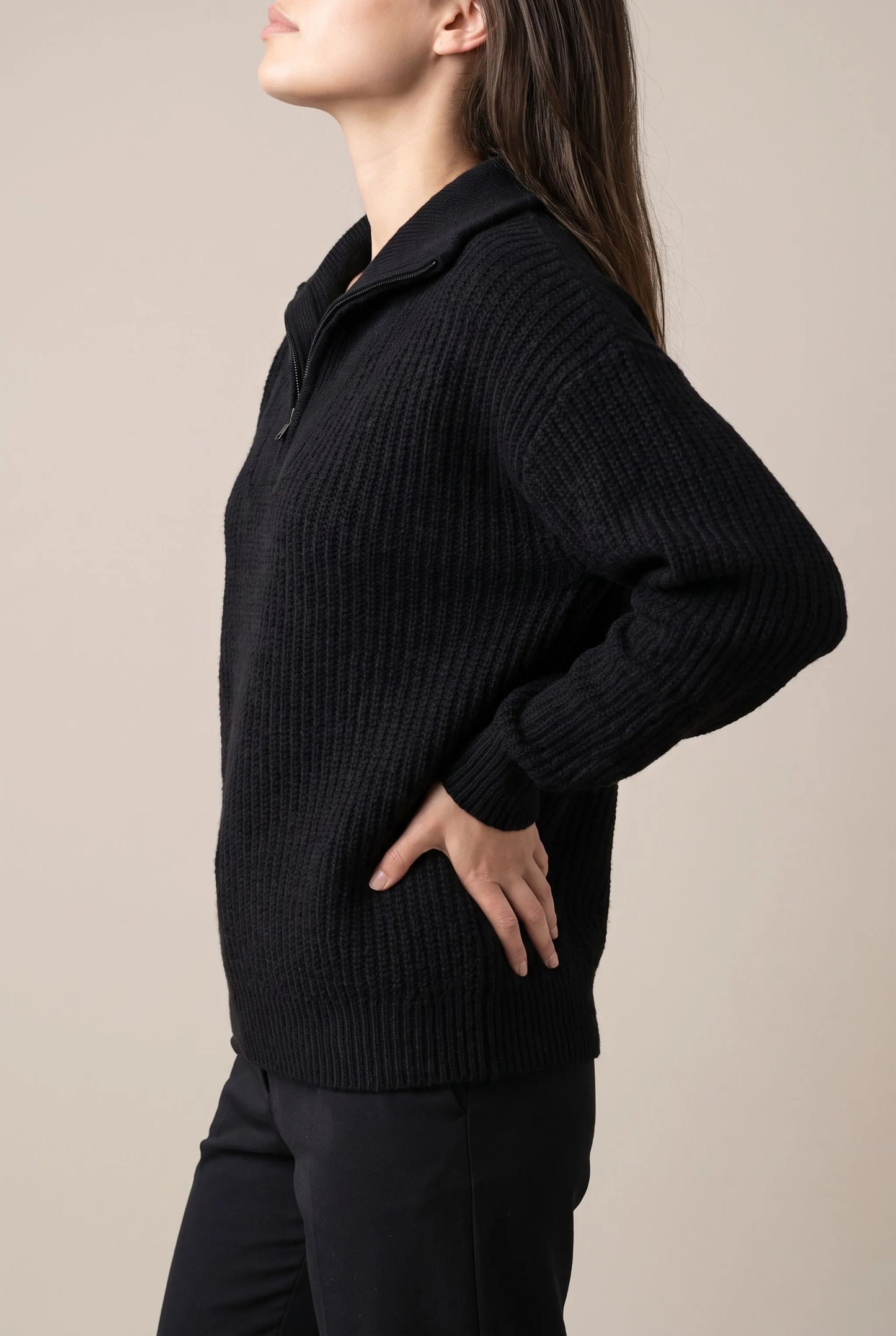 Zipply | Eleganter Damenpullover Mit Strukturmuster