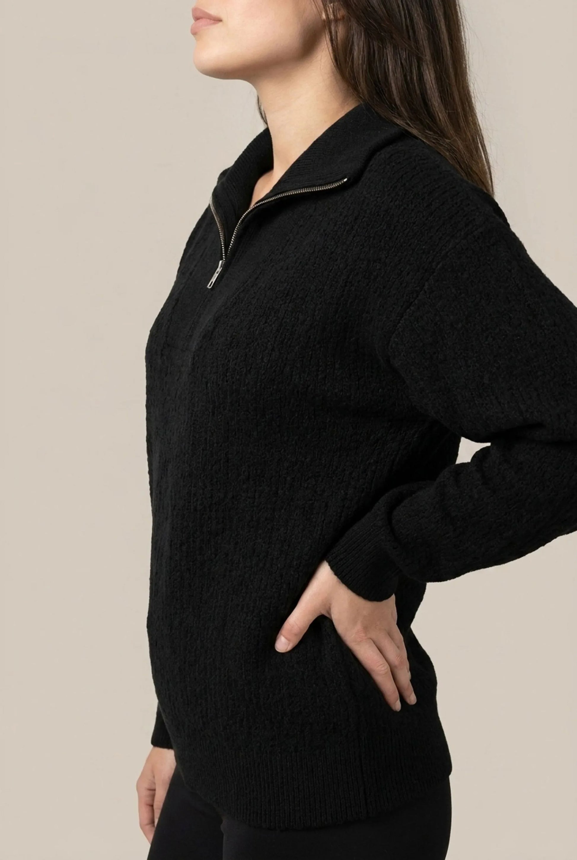 Zipply | Eleganter Damenpullover Mit Strukturmuster