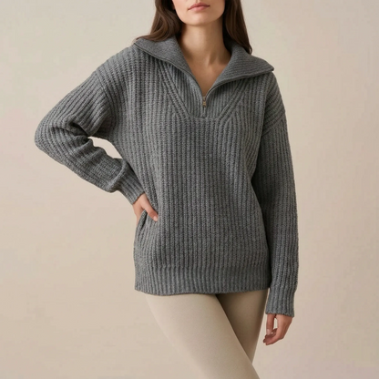 Zipply | Eleganter Damenpullover Mit Strukturmuster