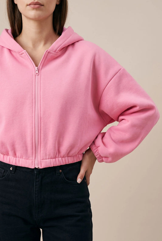 ZippoCrop | Kurzer Zip Hoodie Für Damen