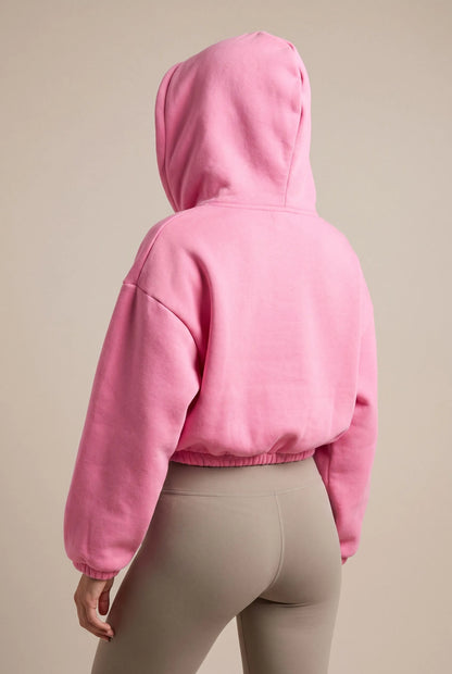 ZippoCrop | Kurzer Zip Hoodie Für Damen