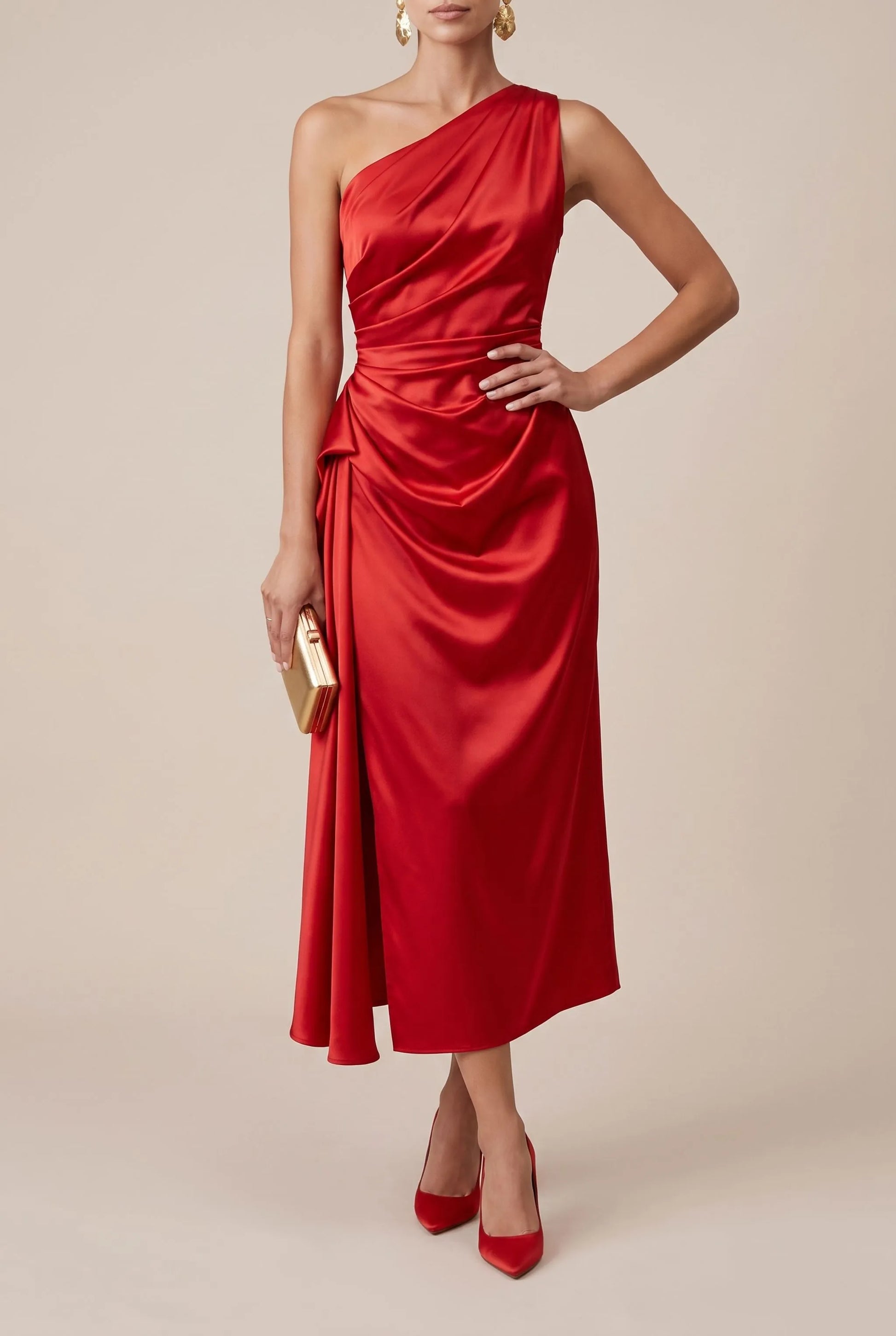 Zolvane | Elegantes One-Shoulder-Abendkleid