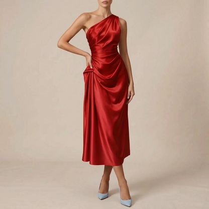 Zolvane | Elegantes One-Shoulder-Abendkleid